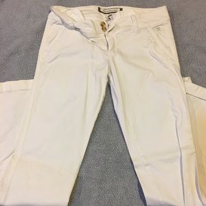 Very stretchy fit white pants